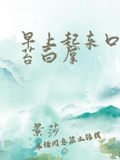 早上起来口苦舌苔白厚