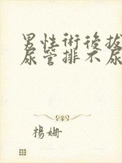 男性术后拔掉导尿管排不尿怎么办