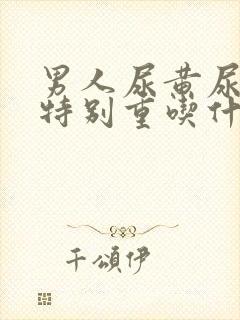 男人尿黄尿骚味特别重吃什么药