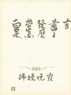 白带发黄有臭味是怎么了