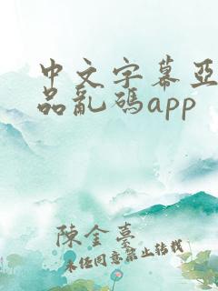 中文字幕亚洲精品乱码app