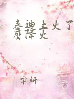 泰迪上火了吃什么降火