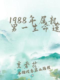 1988年属龙男一生命运及婚姻