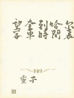 望奎到哈尔滨的客车时间表