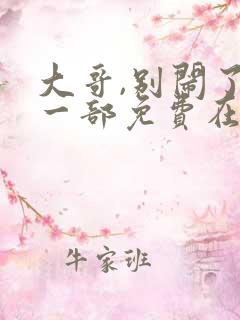 大哥,别闹了第一部免费在线观看