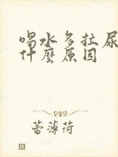 喝水多拉尿少是什么原因