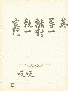 家教辅导英语上门一对一