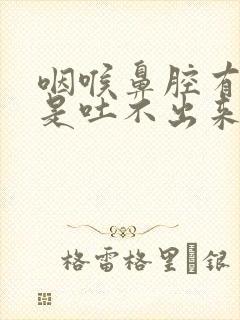 咽喉鼻腔有痰总是吐不出来