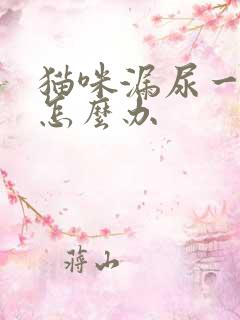 猫咪漏尿一两滴怎么办