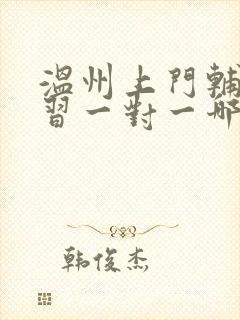 温州上门辅导补习一对一哪家好