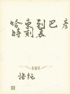 哈东到巴彦客车时刻表