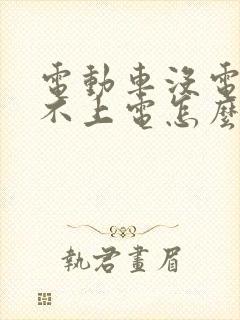 电动车没电了充不上电怎么办