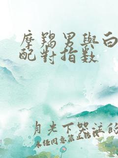 摩羯男与白羊女配对指数