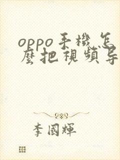 oppo手机怎么把视频导入电脑