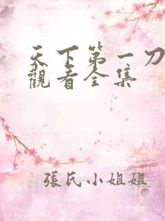 天下第一刀免费观看全集