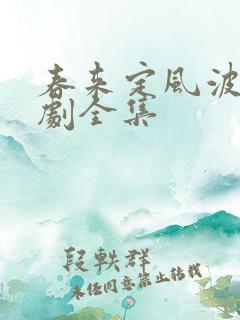 春来定风波电视剧全集