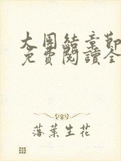 大团结章节目录免费阅读全文无弹窗