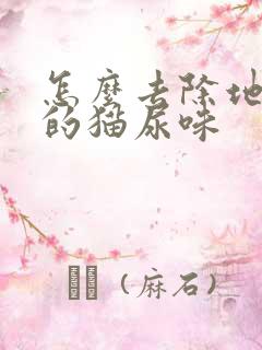 怎么去除地板上的猫尿味