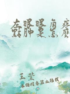 左眼眼角疼还有点肿是怎么回事儿