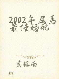 2002年属马最佳婚配