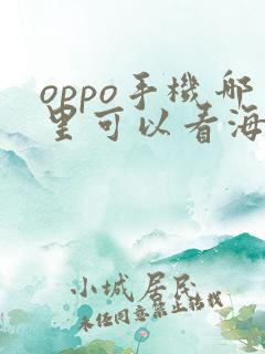 oppo手机哪里可以看海拔