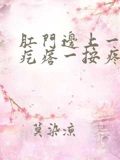 肛门边上一个硬疙瘩一按疼