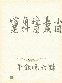 嘴角边长小水泡是什么原因