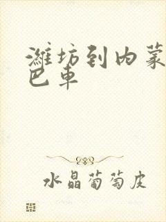 潍坊到内蒙的大巴车