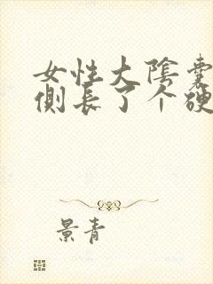 女性大阴囊唇内侧长了个硬疙瘩