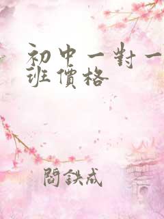 初中一对一补习班价格