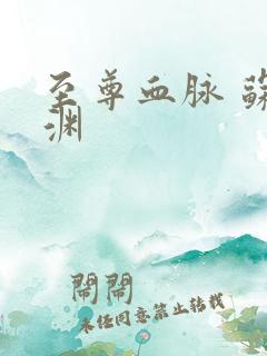 至尊血脉 苏铭渊