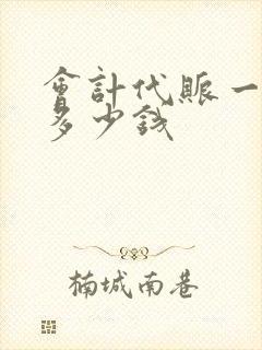 会计代账一个月多少钱