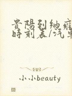 贵阳到纳雍汽车时刻表/汽车票查询