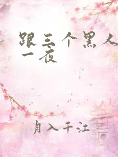 跟三个黑人做了一夜