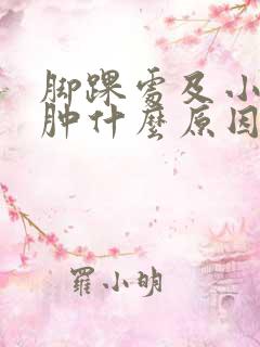 脚踝处及小腿浮肿什么原因