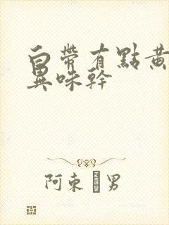 白带有点黄有点异味干