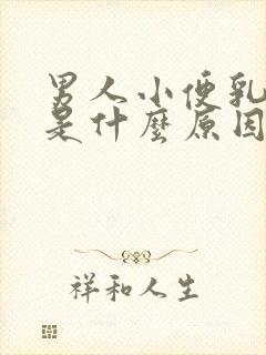 男人小便乳白色是什么原因