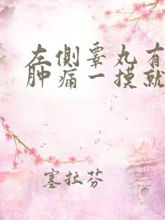 左侧睾丸有个小肿痛一摸就疼