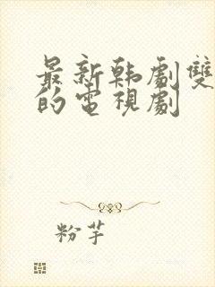 最新韩剧双男主的电视剧