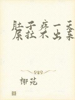 肚子疼一天想拉屎拉不出来怎么回事