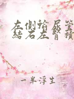 左侧输尿管下段结石左肾积水