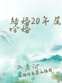 结婚20年属于啥婚