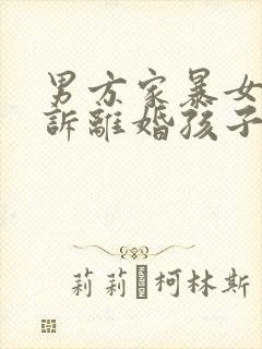 男方家暴女方起诉离婚孩子怎么判