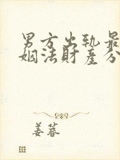 男方出轨最新婚姻法财产分割