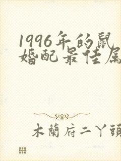 1996年的鼠婚配最佳属相