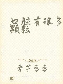 口腔有很多白色颗粒