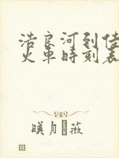 浩良河到佳木斯火车时刻表查询