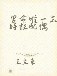 男命唯一正财在时柱配偶