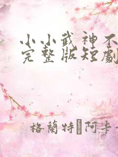 小小武神不好惹完整版短剧
