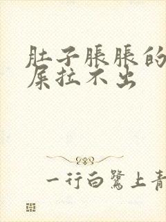 肚子胀胀的想拉屎拉不出